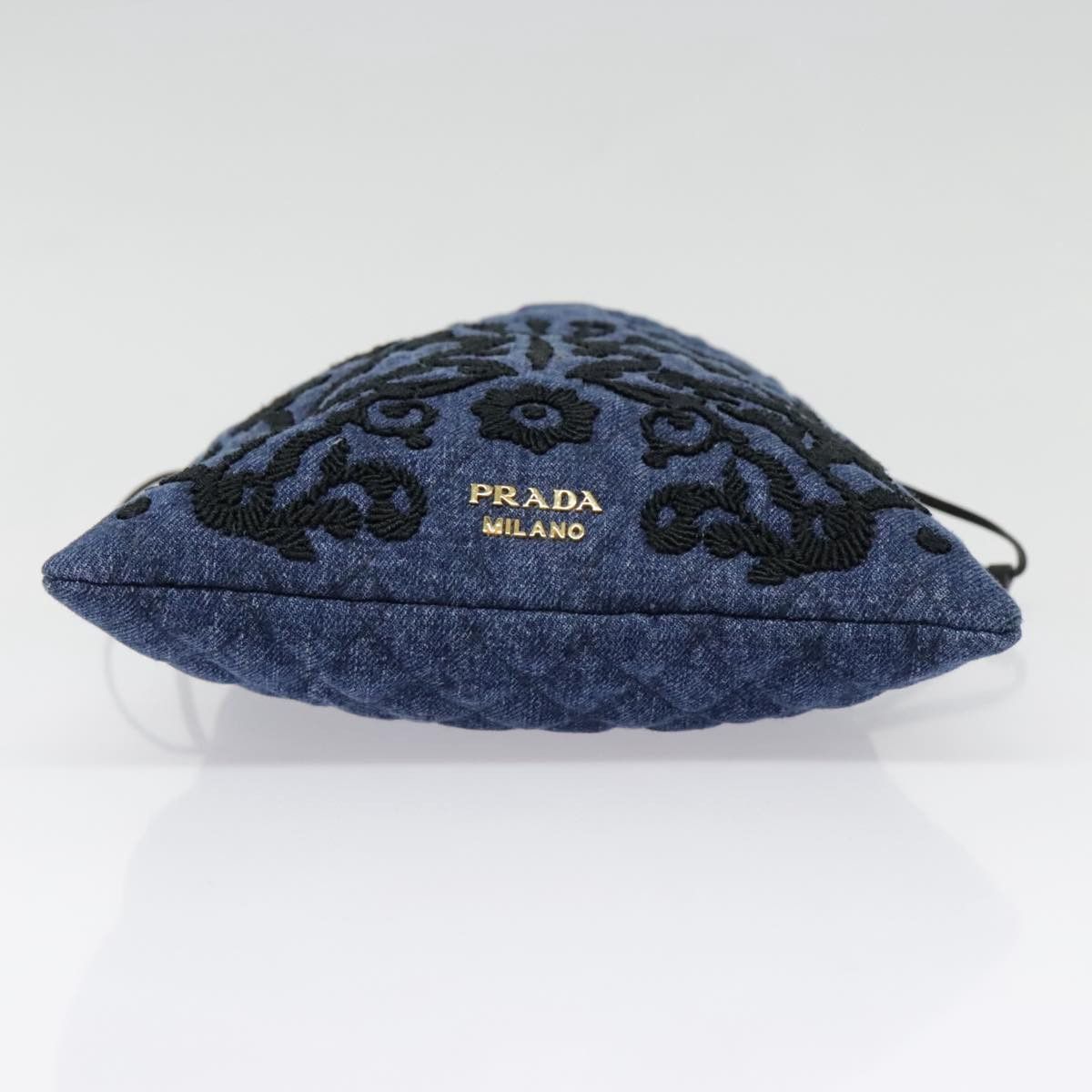 Prada Navy Denim - Jeans Clutch Bag (Pre-Owned) Size ONE SIZE - 15 Thumbnail