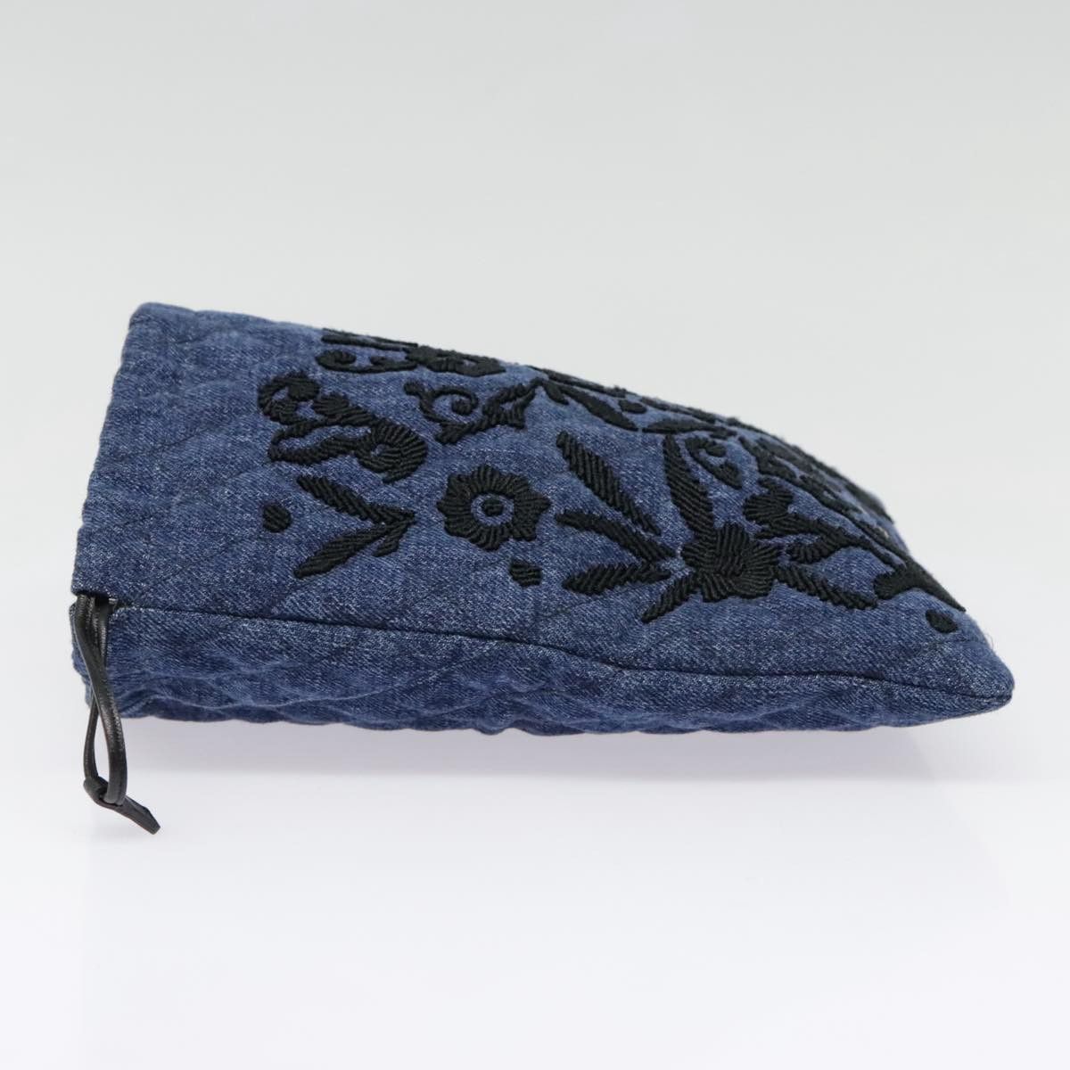Prada Navy Denim - Jeans Clutch Bag (Pre-Owned) Size ONE SIZE - 4 Thumbnail