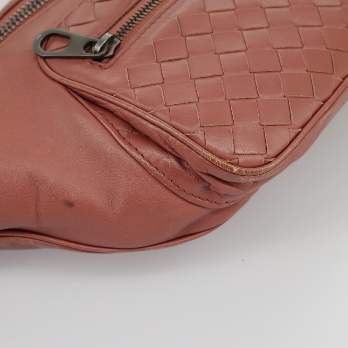 Bottega Veneta Intrecciato Pink Leather Shoulder Bag (Pre-Owned) Size ONE SIZE - 7 Thumbnail