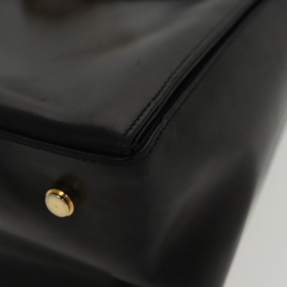 Salvatore Ferragamo Gancini Black Leather Shoulder Bag (Pre-Owned) Size ONE SIZE - 8 Thumbnail