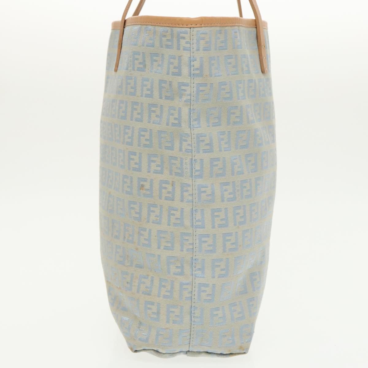 Fendi Zucchino Blue Canvas Tote Bag (Pre-Owned) Size ONE SIZE - 3 Thumbnail