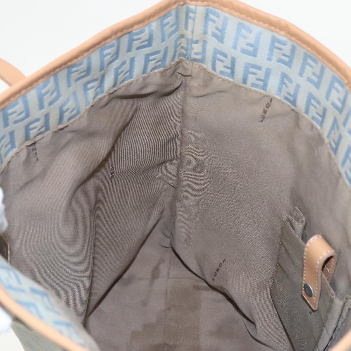 Fendi Zucchino Blue Canvas Tote Bag (Pre-Owned) Size ONE SIZE - 18 Thumbnail
