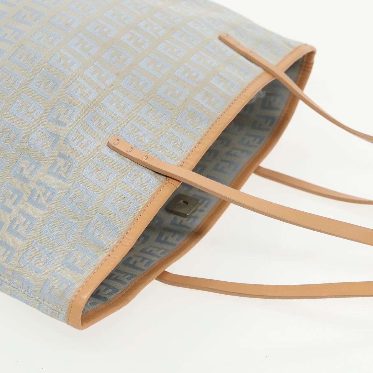 Fendi Zucchino Blue Canvas Tote Bag (Pre-Owned) Size ONE SIZE - 13 Thumbnail