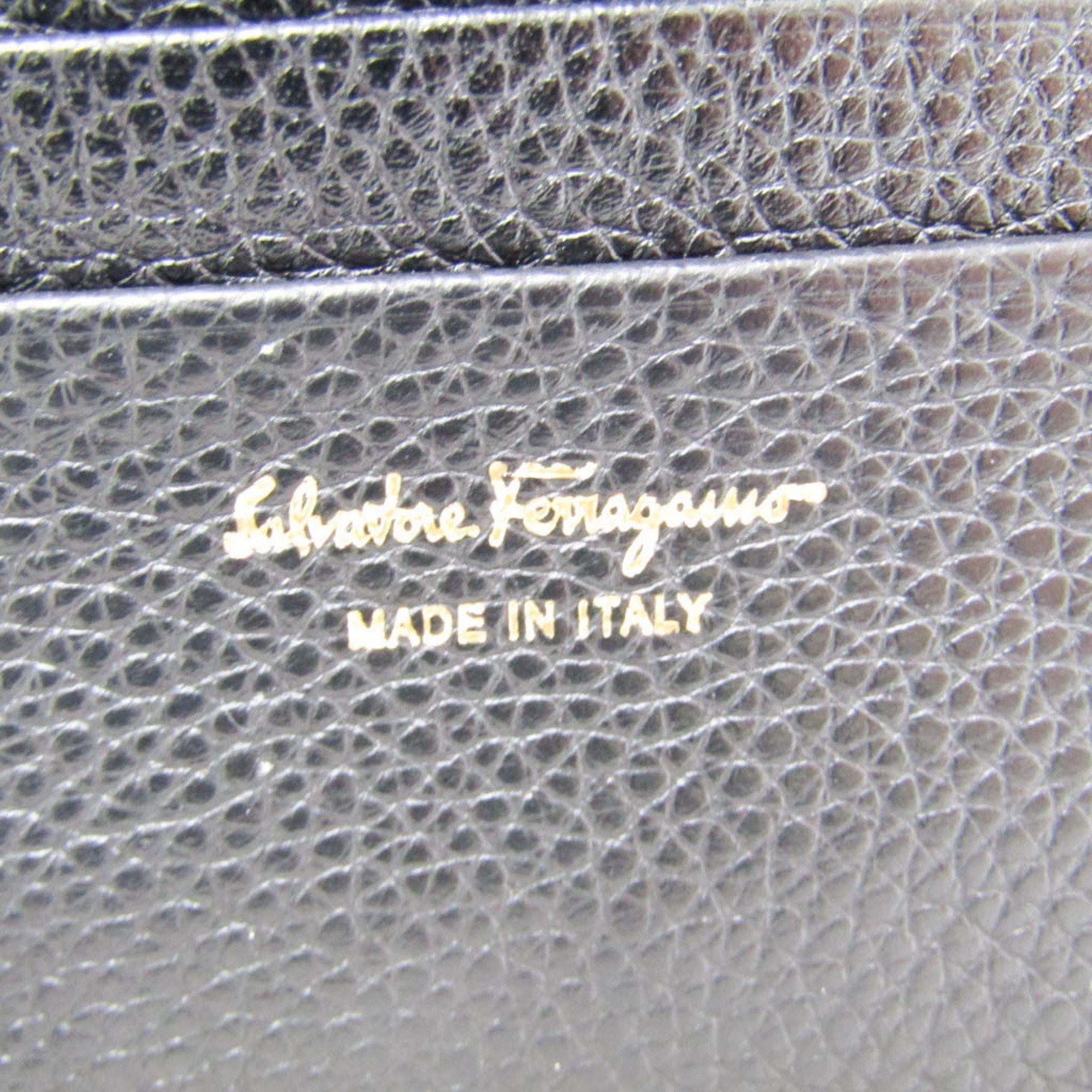 Salvatore Ferragamo Black Leather Wallet (Pre-Owned) Size ONE SIZE - 7 Thumbnail