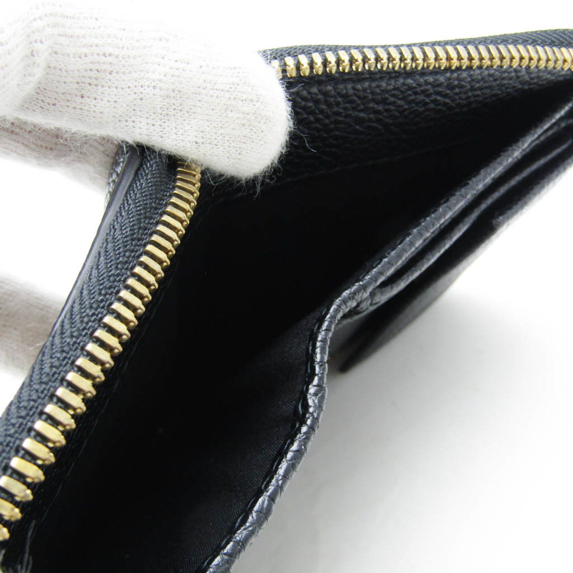 Salvatore Ferragamo Black Leather Wallet (Pre-Owned) Size ONE SIZE - 9 Thumbnail