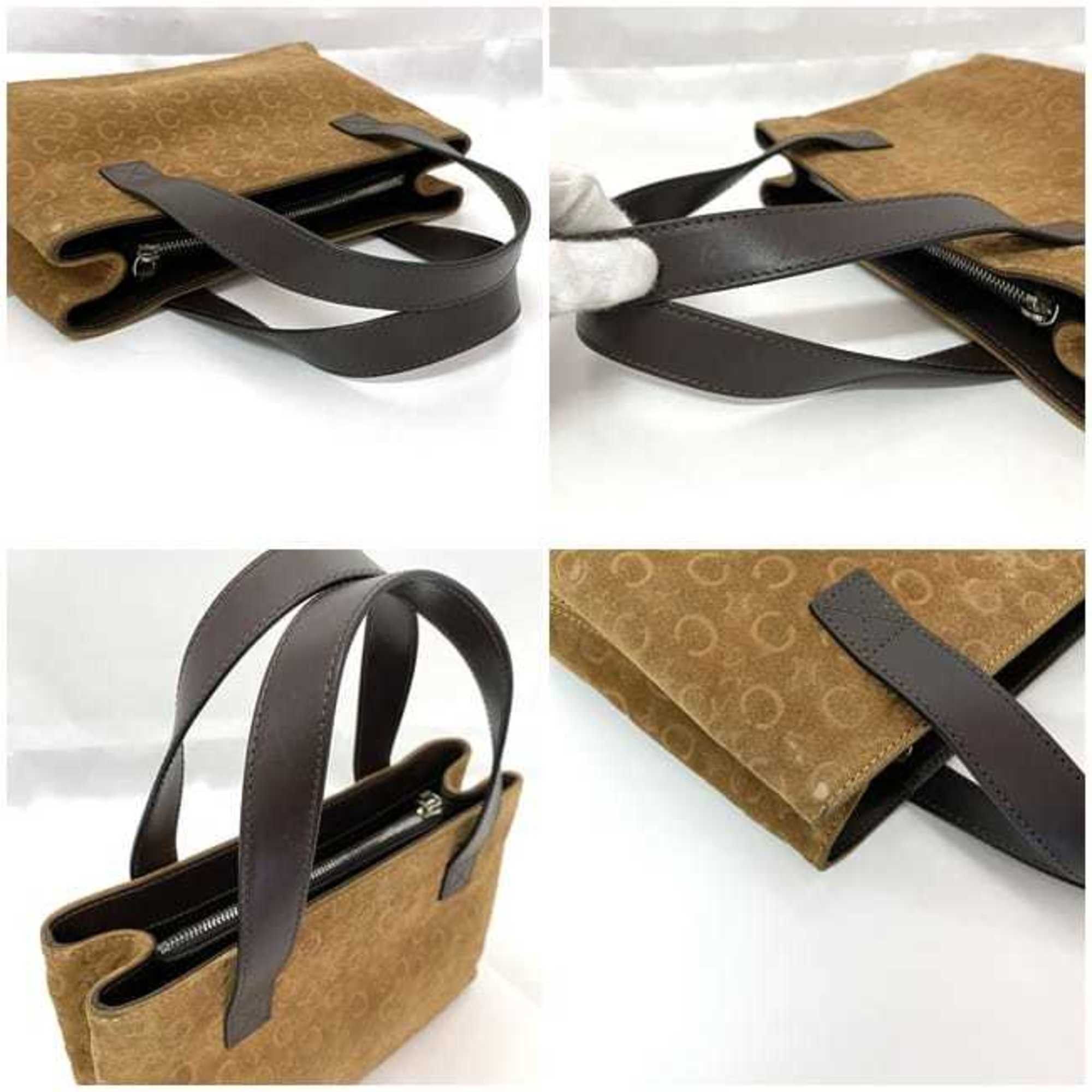 Celine Celine handbag ec-21804 brown C Macadam MC 99/2 suede leather CELINE women's Size ONE SIZE - 9 Thumbnail