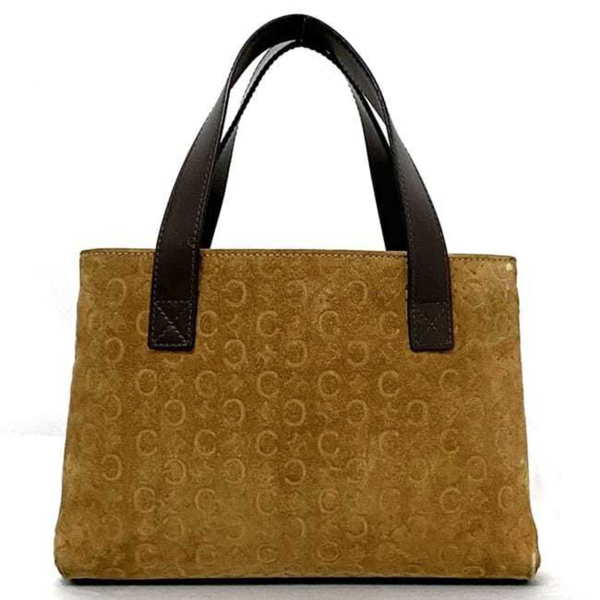 Celine Celine handbag ec-21804 brown C Macadam MC 99/2 suede leather CELINE women's Size ONE SIZE - 4 Thumbnail