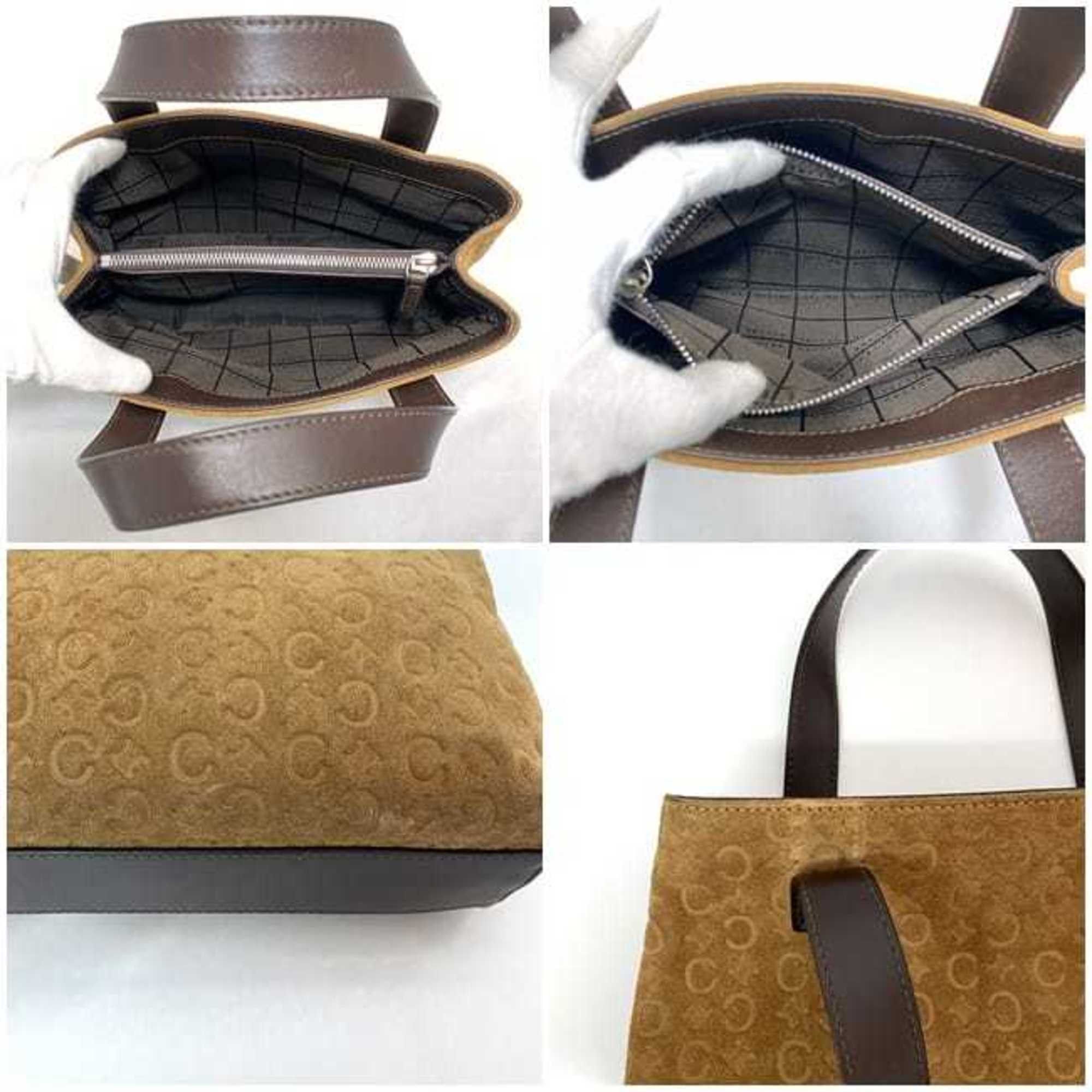 Celine Celine handbag ec-21804 brown C Macadam MC 99/2 suede leather CELINE women's Size ONE SIZE - 10 Thumbnail