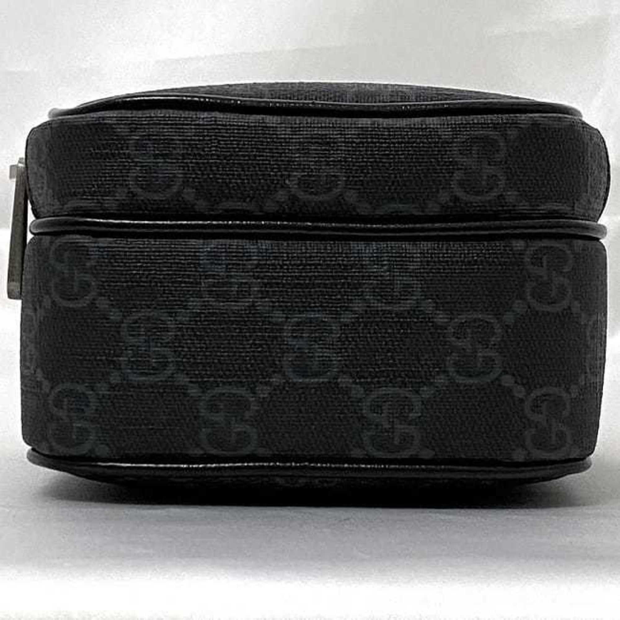 Gucci Gucci Shoulder Bag f-21810 Black Interlocking 672952 92TCN 1000U PVC Leather 0416 GUCCI Pochette Crossbody GG Supreme Unisex Women Men Size ONE SIZE - 6 Thumbnail