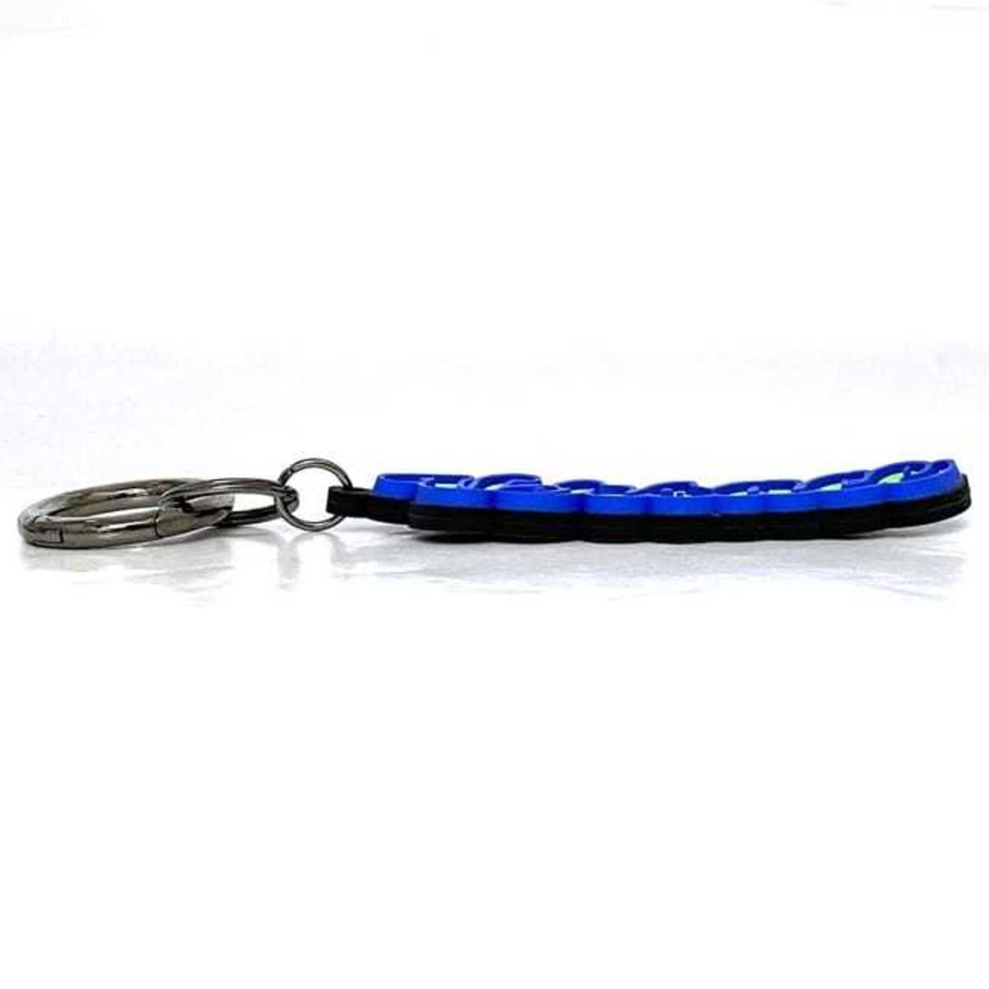 Versace Versace Keychain ec-21857 Green Blue Rubber Metal VERSACE Keyring Charm Bag Women Men Size ONE SIZE - 4 Thumbnail