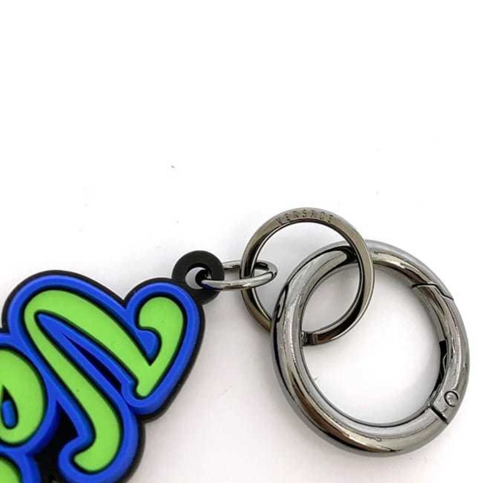 Versace Versace Keychain ec-21857 Green Blue Rubber Metal VERSACE Keyring Charm Bag Women Men Size ONE SIZE - 8 Thumbnail