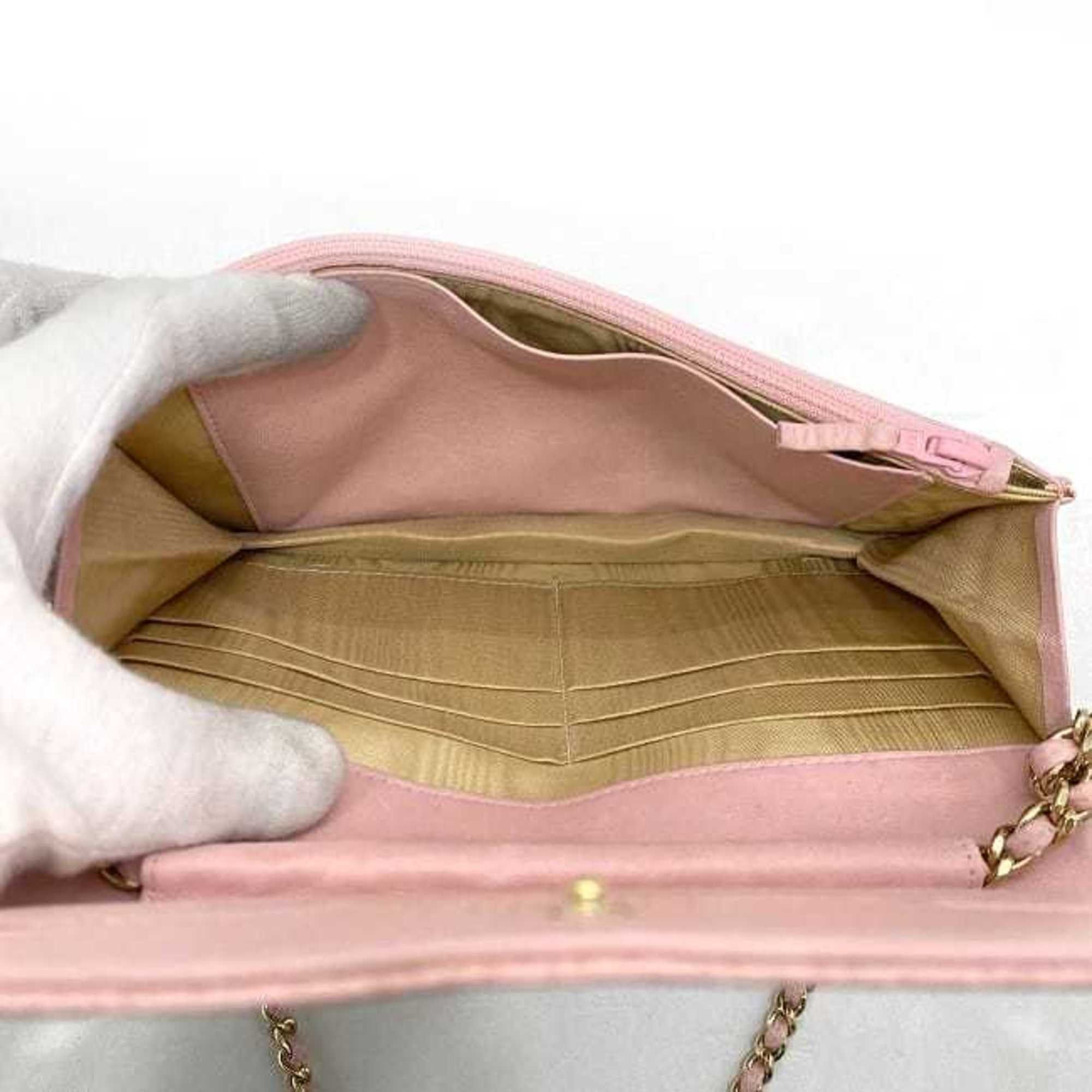 Chanel Chanel Chain Shoulder f-21930 Pink Coco Mark A13509 Crossbody Caviar Skin 8th Series CHANEL Grained Calfskin Flap Women's Size ONE SIZE - 6 Thumbnail