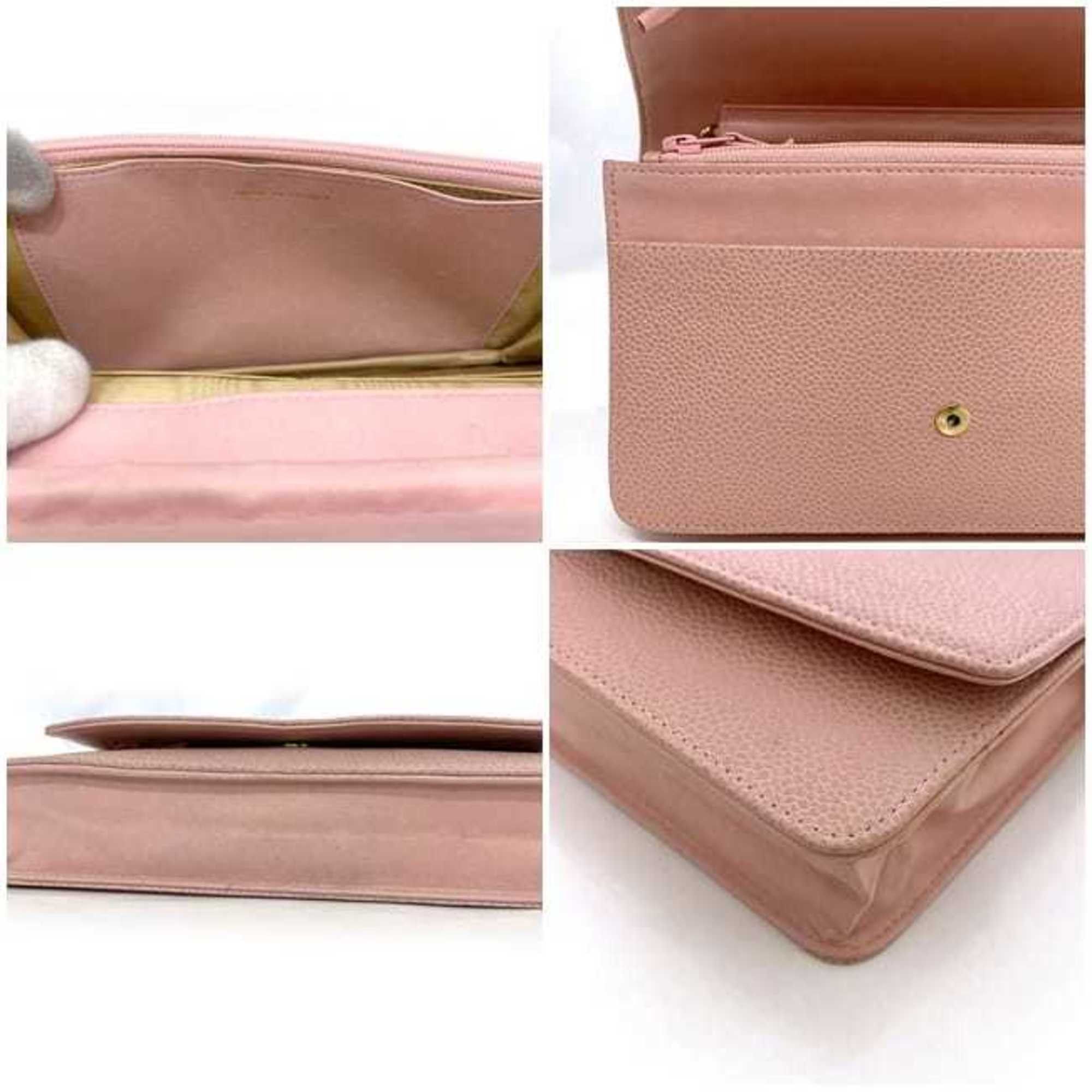 Chanel Chanel Chain Shoulder f-21930 Pink Coco Mark A13509 Crossbody Caviar Skin 8th Series CHANEL Grained Calfskin Flap Women's Size ONE SIZE - 9 Thumbnail