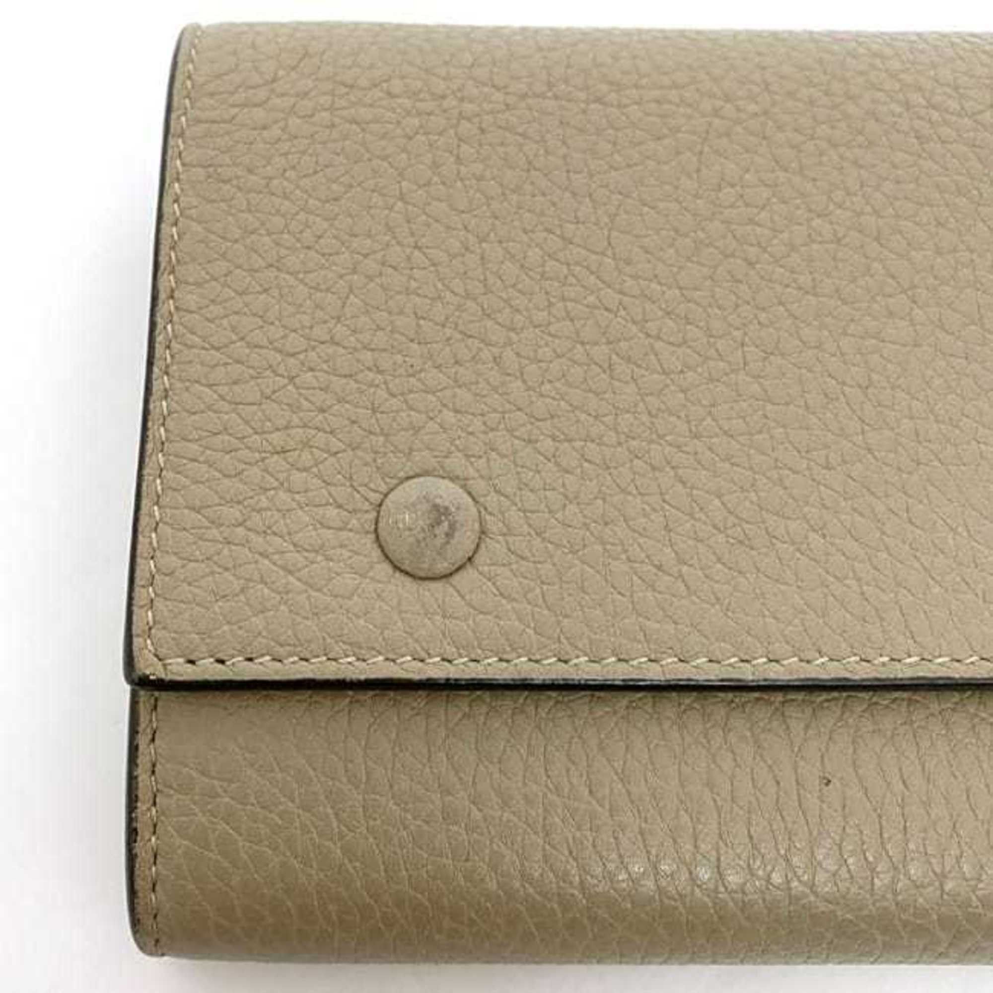Celine Celine Bi-fold Long Wallet Large Multi-function ec-21822 Beige Red 101673AFE Leather S-PG-4175 CELINE Flap Grain Women's Size ONE SIZE - 6 Thumbnail