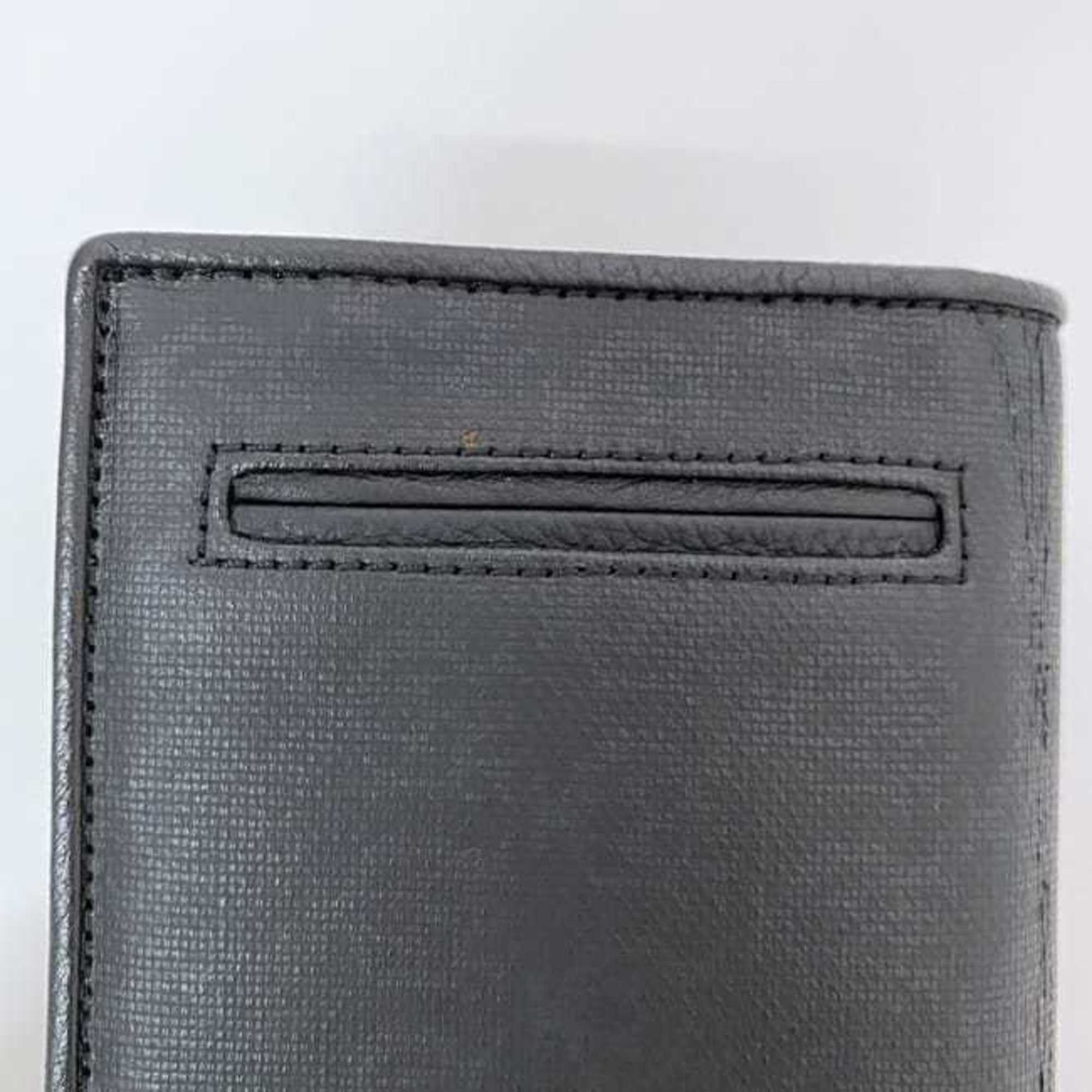 Alfred Dunhill Dunhill Bi-fold Long Wallet ec-21871 Black D-8 Leather Men's Pattern Size ONE SIZE - 7 Thumbnail