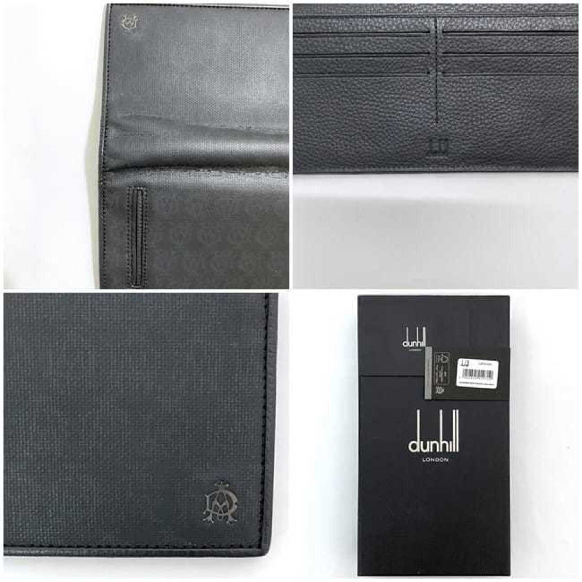 Alfred Dunhill Dunhill Bi-fold Long Wallet ec-21871 Black D-8 Leather Men's Pattern Size ONE SIZE - 11 Thumbnail