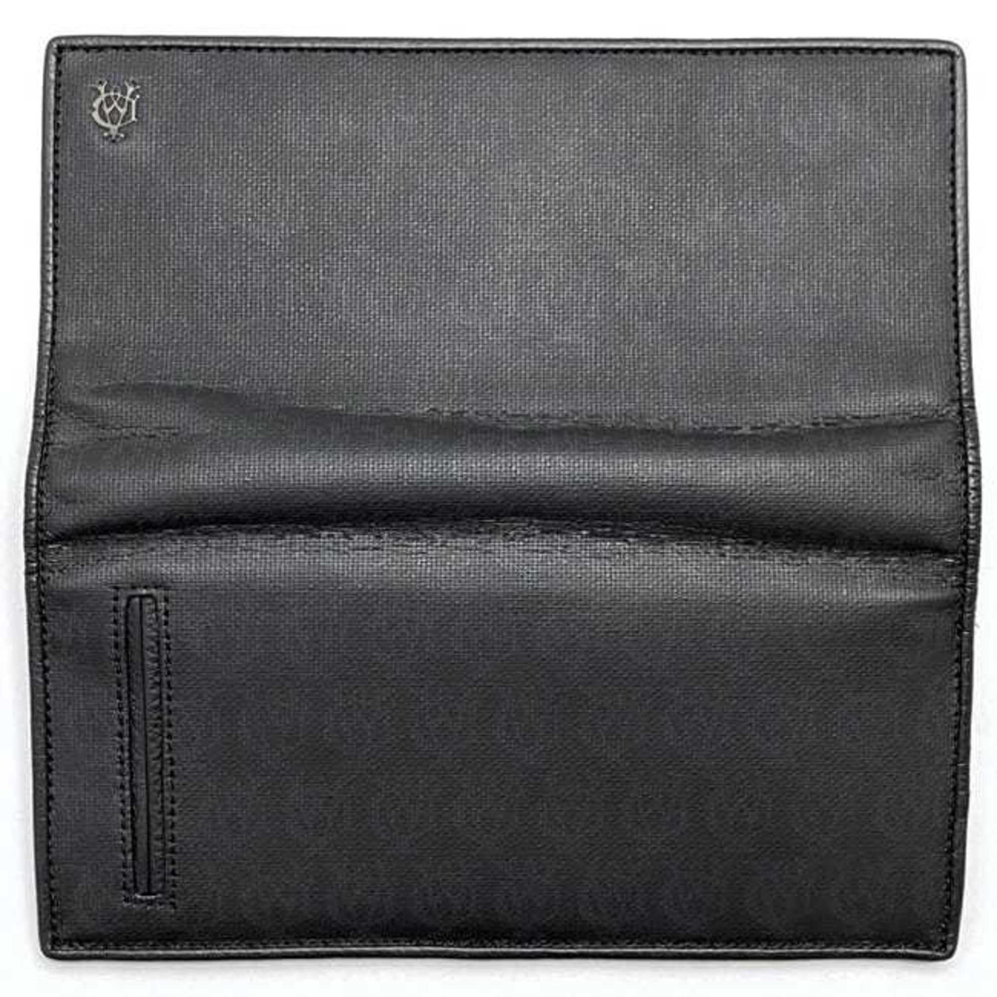 Alfred Dunhill Dunhill Bi-fold Long Wallet ec-21871 Black D-8 Leather Men's Pattern Size ONE SIZE - 8 Thumbnail