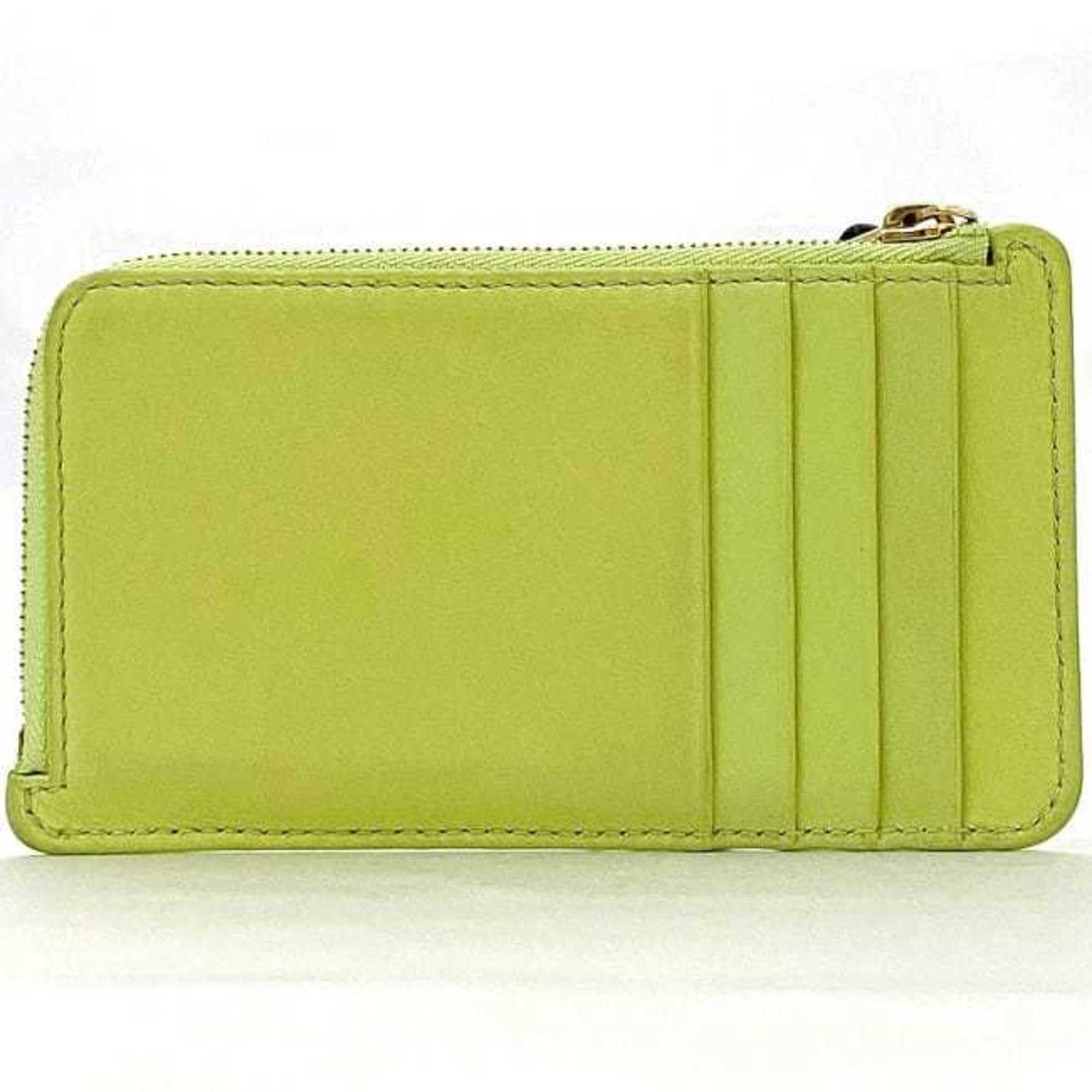 Loewe LOEWE Coin Card Case f-21870 Light Green Anise Black Knot CEM1Z40X01 Purse Leather L-Shaped Unisex Size ONE SIZE - 4 Thumbnail