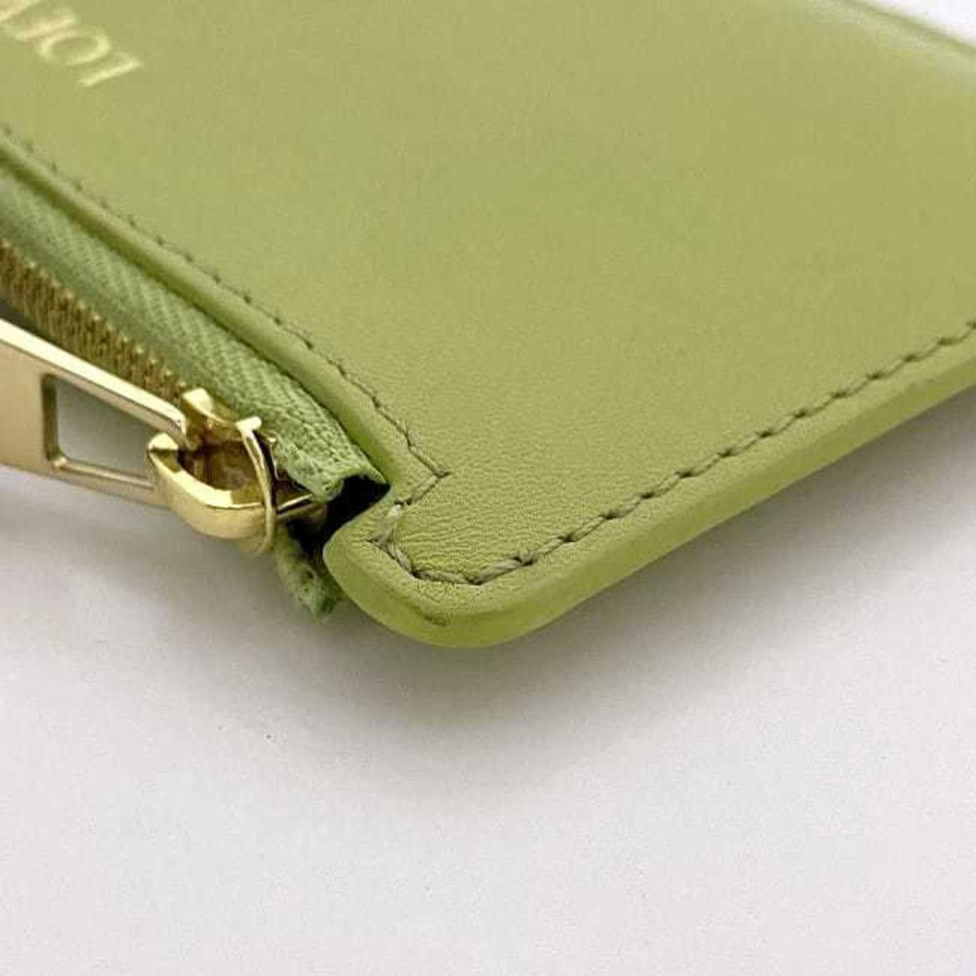 Loewe LOEWE Coin Card Case f-21870 Light Green Anise Black Knot CEM1Z40X01 Purse Leather L-Shaped Unisex Size ONE SIZE - 5 Thumbnail