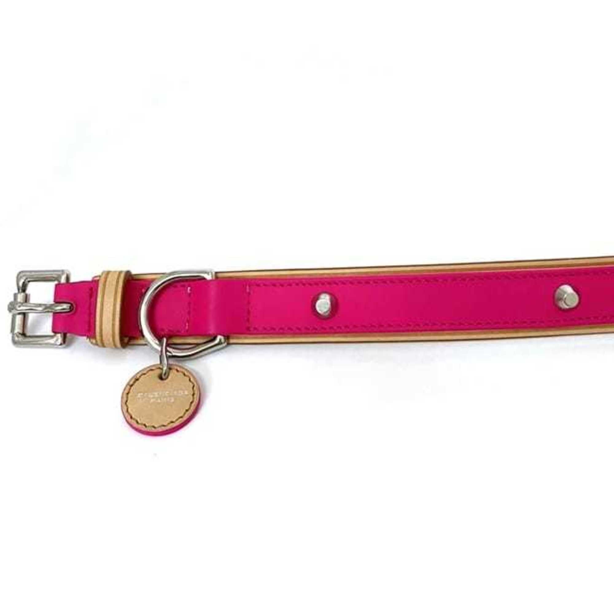 Balenciaga Balenciaga collar ec-21735 pink beige 278518 pet supplies leather 5671 511379 BALENCIAGA dog neon color charm studs accessories Size ONE SIZE - 9 Thumbnail