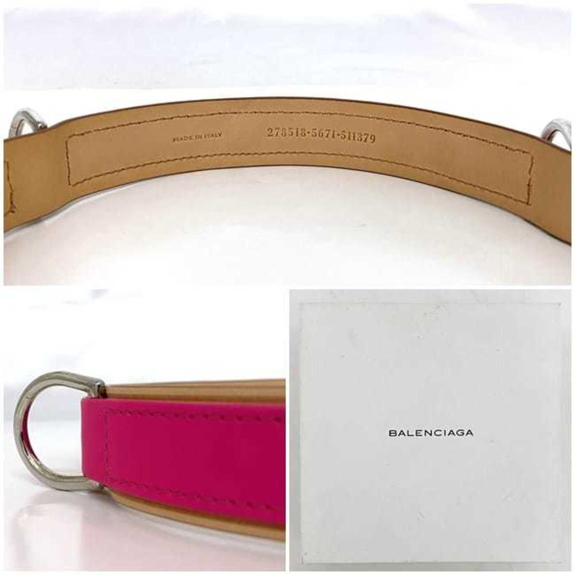 Balenciaga Balenciaga collar ec-21735 pink beige 278518 pet supplies leather 5671 511379 BALENCIAGA dog neon color charm studs accessories Size ONE SIZE - 11 Thumbnail