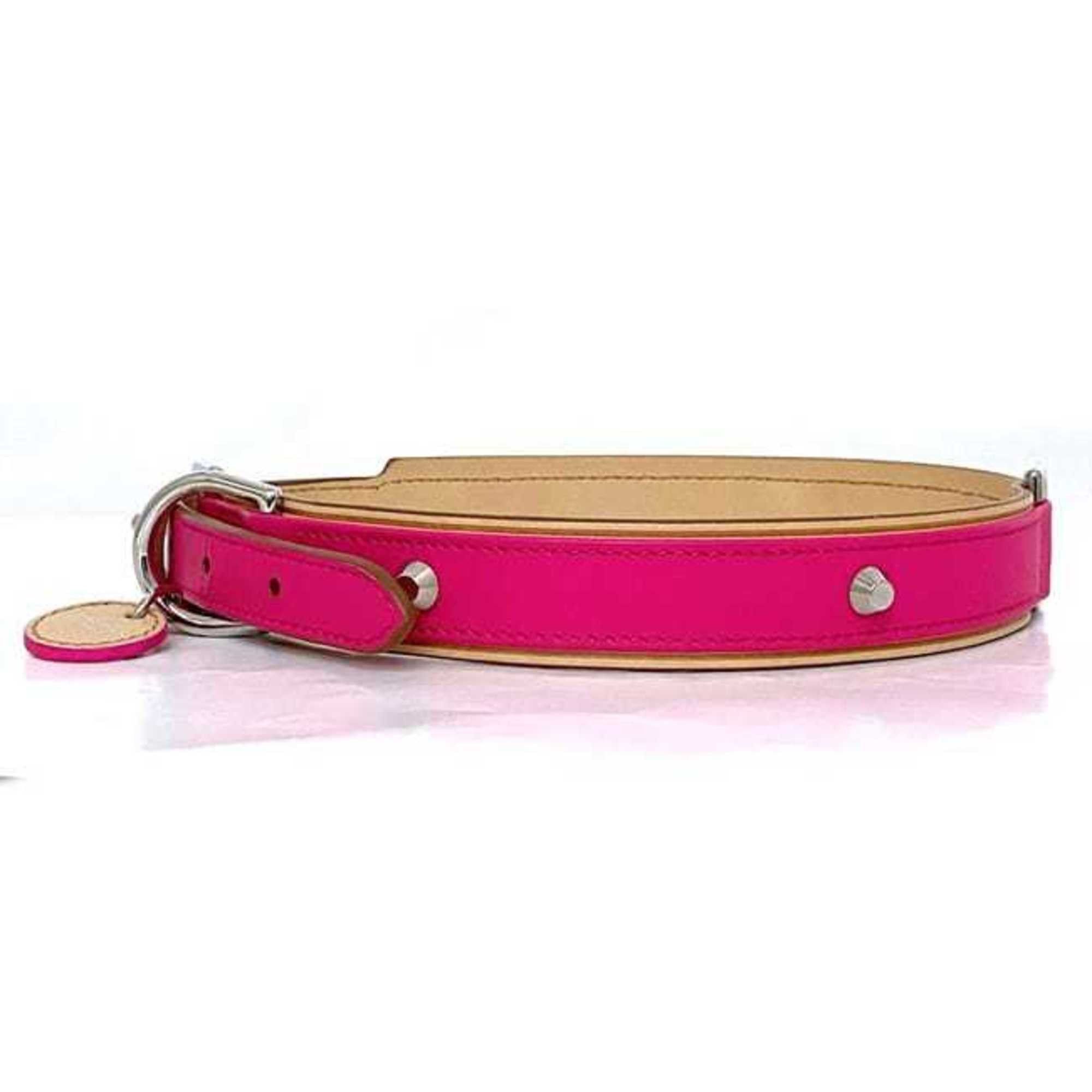 Balenciaga Balenciaga collar ec-21735 pink beige 278518 pet supplies leather 5671 511379 BALENCIAGA dog neon color charm studs accessories Size ONE SIZE - 4 Thumbnail