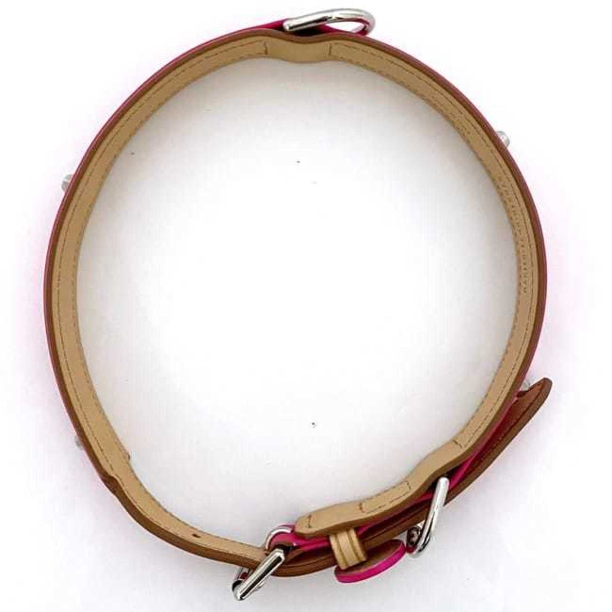 Balenciaga Balenciaga collar ec-21735 pink beige 278518 pet supplies leather 5671 511379 BALENCIAGA dog neon color charm studs accessories Size ONE SIZE - 5 Thumbnail