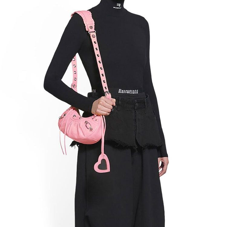 Balenciaga Le Cagole XS Shoulder Bag in pink Size ONE SIZE - 5 Thumbnail