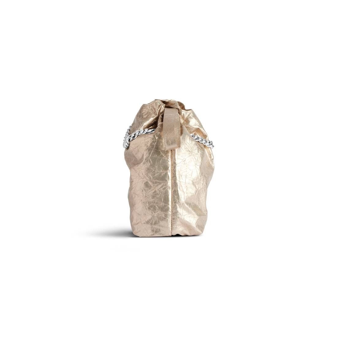 Balenciaga Crush Small Tote Bag Metallized Size ONE SIZE - 3 Thumbnail