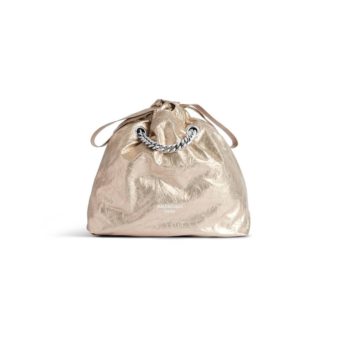 Balenciaga Crush Small Tote Bag Metallized Size ONE SIZE - 5 Thumbnail