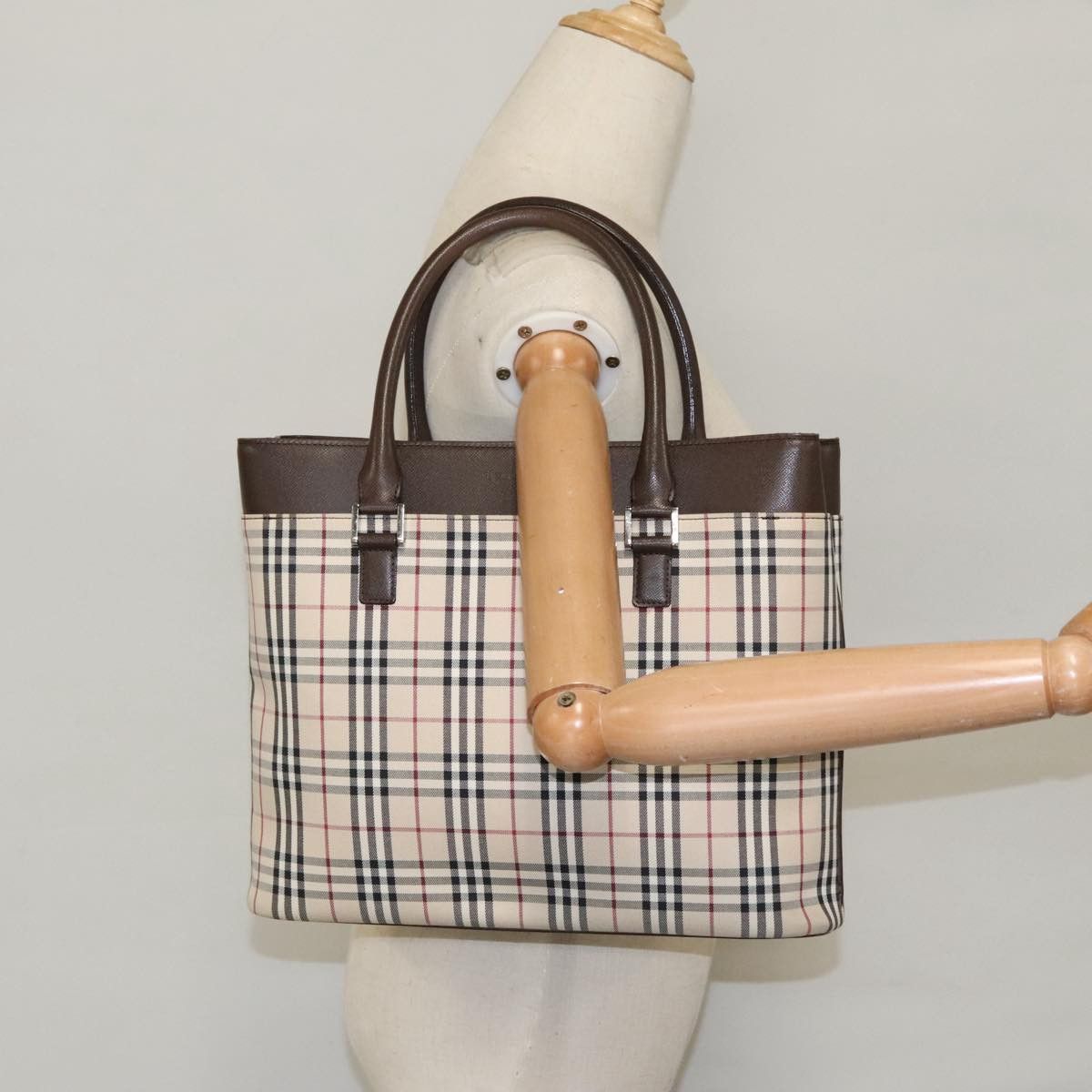 Burberry Nova Check Beige Synthetic Tote Bag (Pre-Owned) Size ONE SIZE - 15 Thumbnail