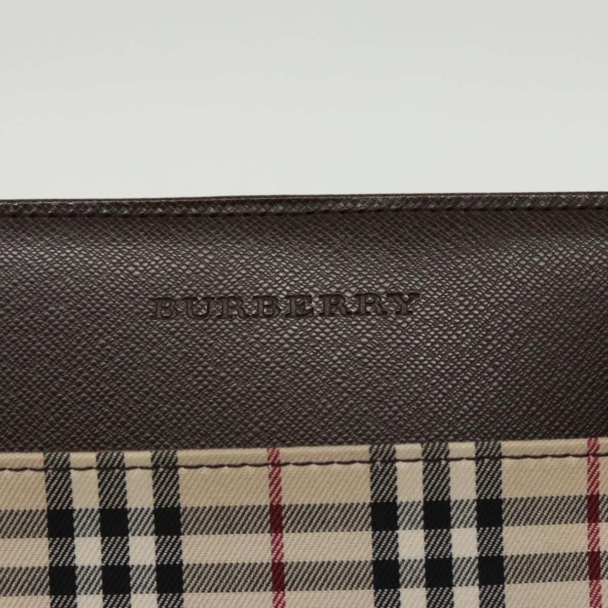 Burberry Nova Check Beige Synthetic Tote Bag (Pre-Owned) Size ONE SIZE - 14 Thumbnail
