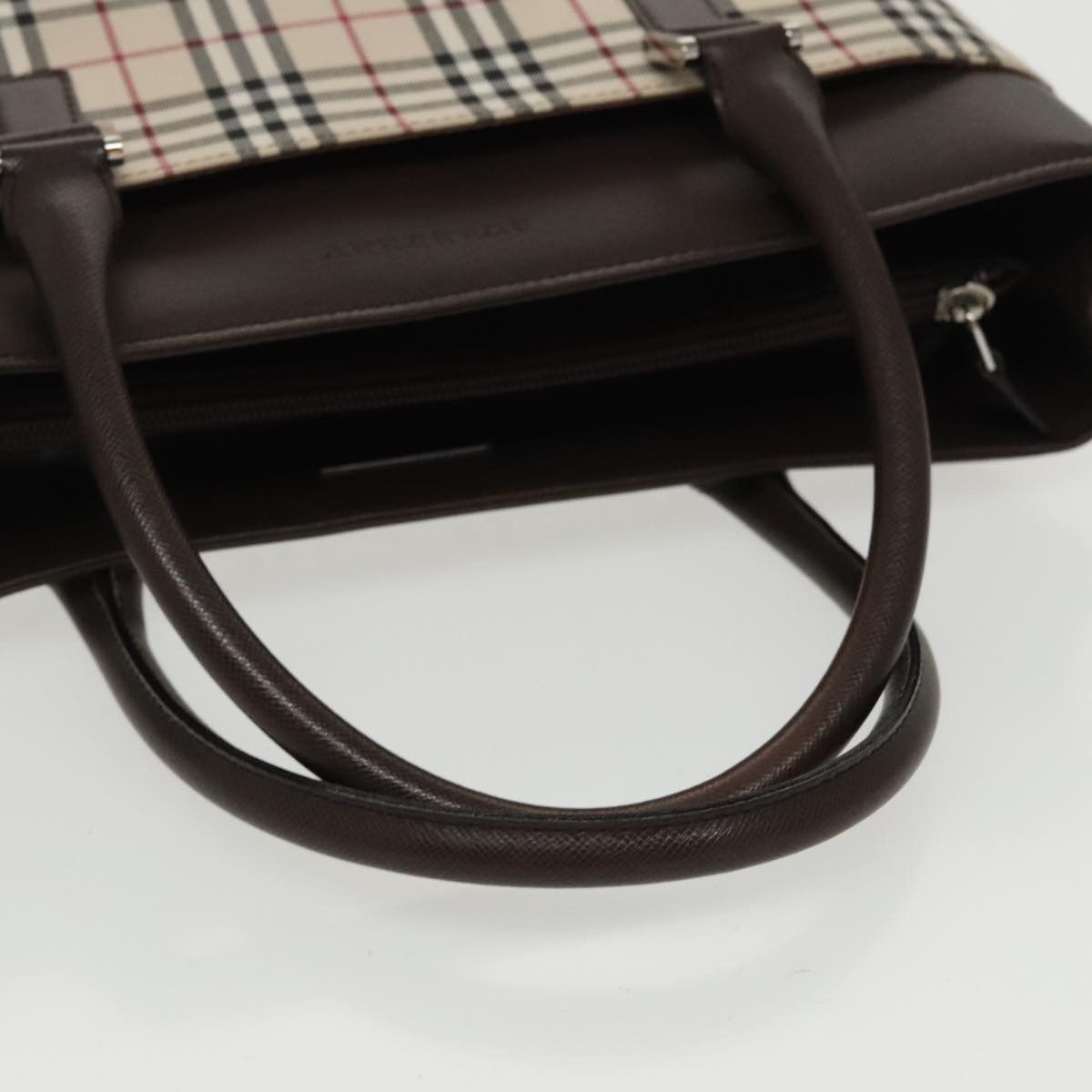 Burberry Nova Check Beige Synthetic Tote Bag (Pre-Owned) Size ONE SIZE - 5 Thumbnail