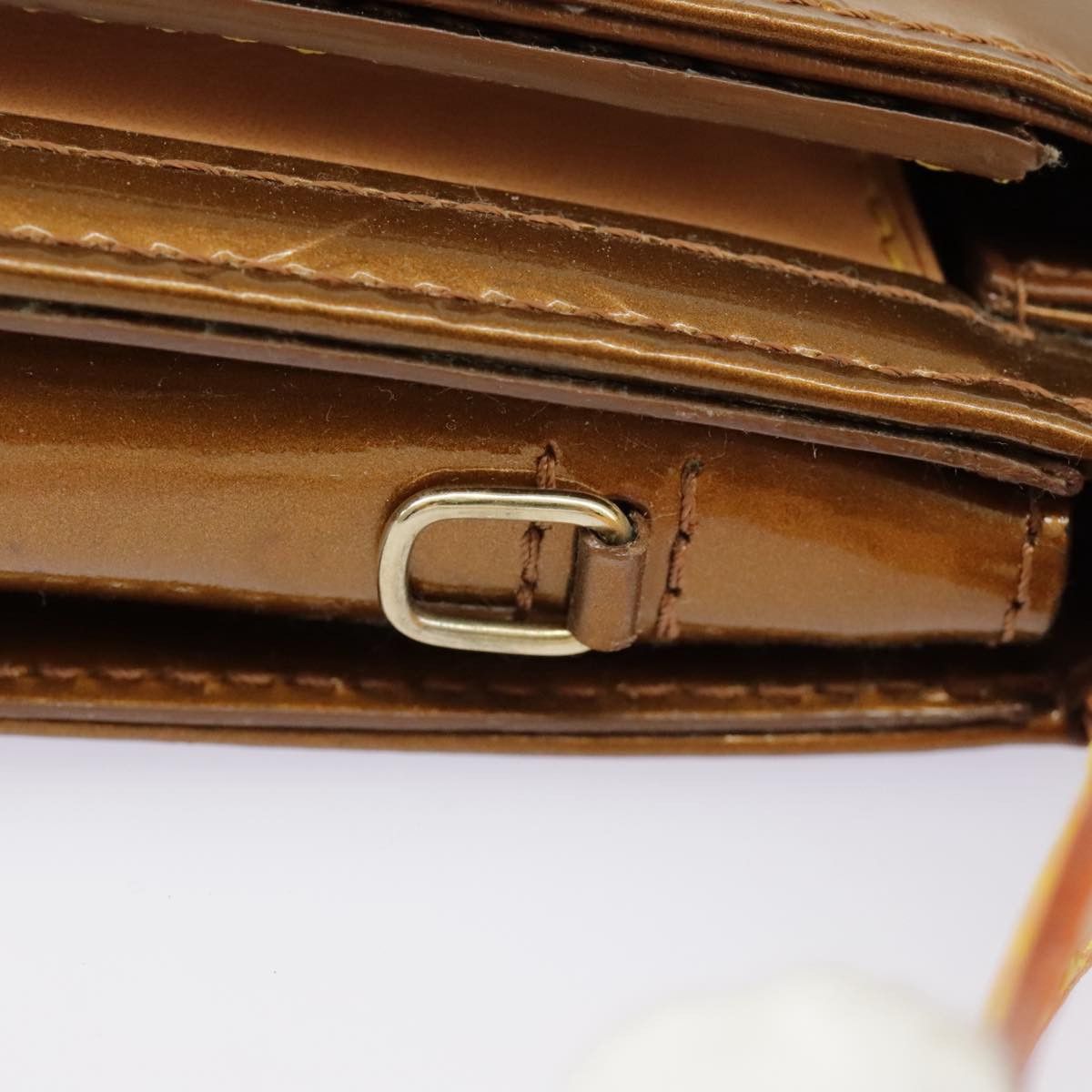 Louis Vuitton Mott Brown Patent Leather Clutch Bag (Pre-Owned) Size ONE SIZE - 13 Thumbnail