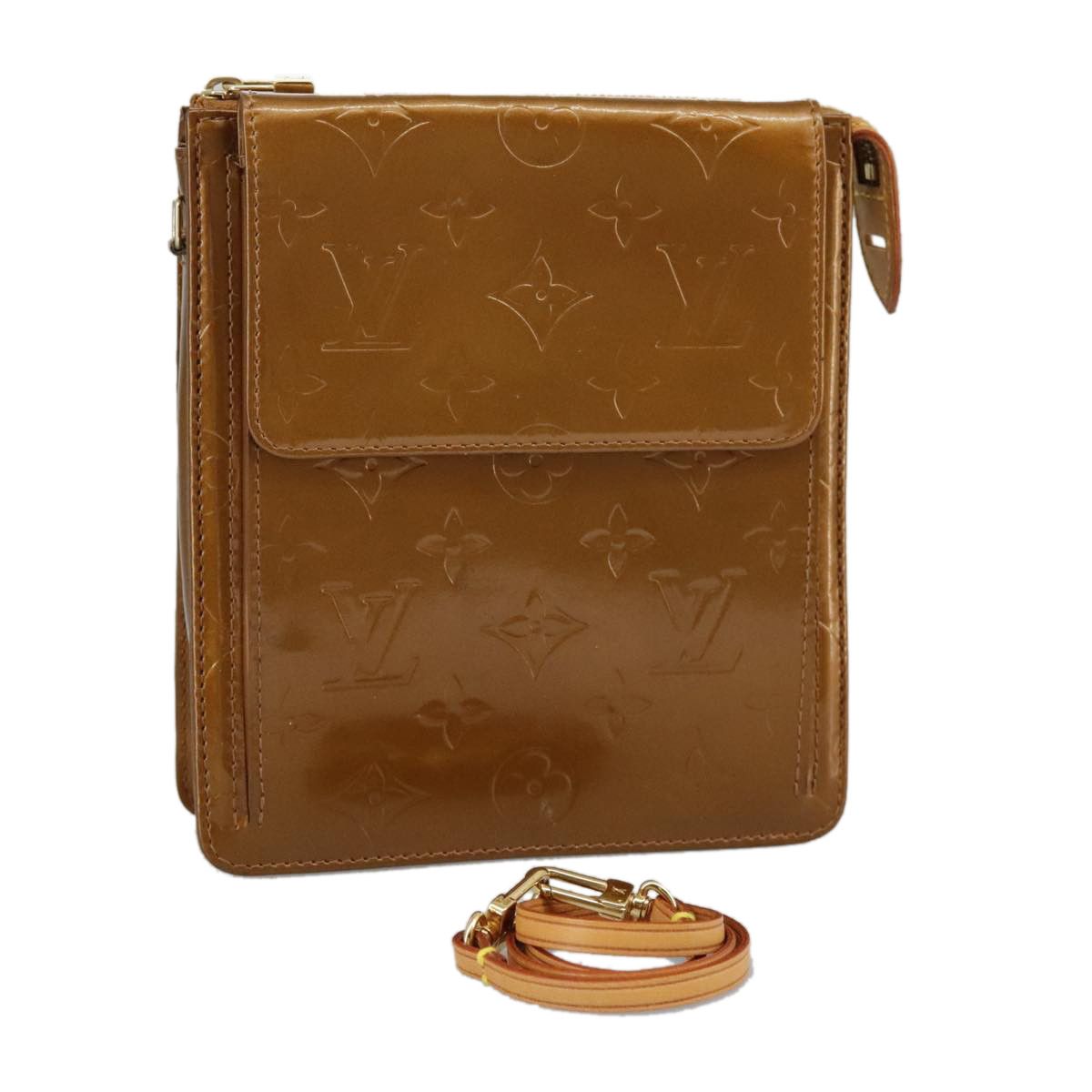 Louis Vuitton Mott Brown Patent Leather Clutch Bag (Pre-Owned) Size ONE SIZE - 20 Thumbnail
