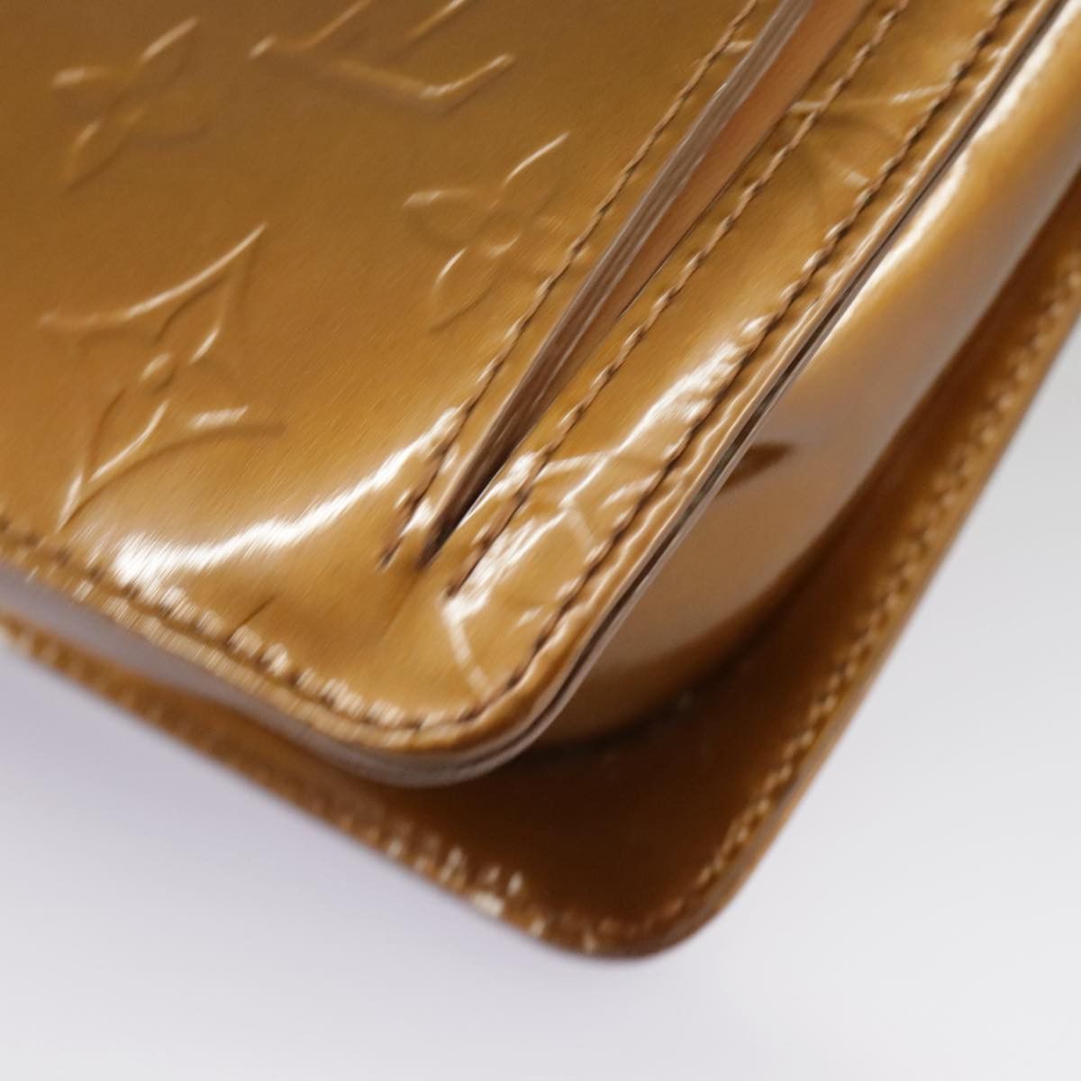 Louis Vuitton Mott Brown Patent Leather Clutch Bag (Pre-Owned) Size ONE SIZE - 6 Thumbnail