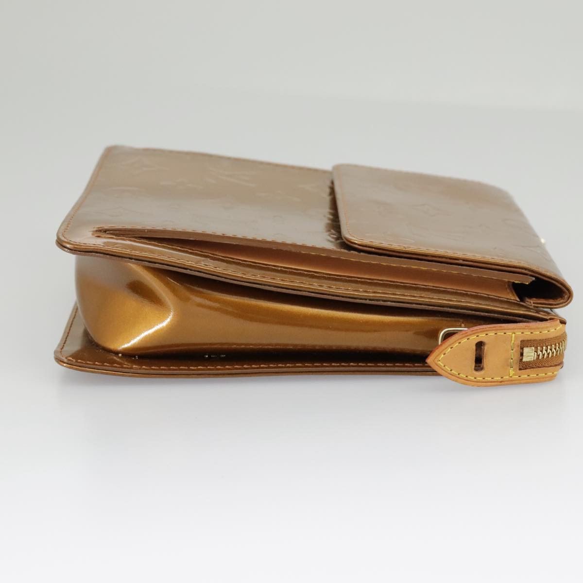 Louis Vuitton Mott Brown Patent Leather Clutch Bag (Pre-Owned) Size ONE SIZE - 4 Thumbnail