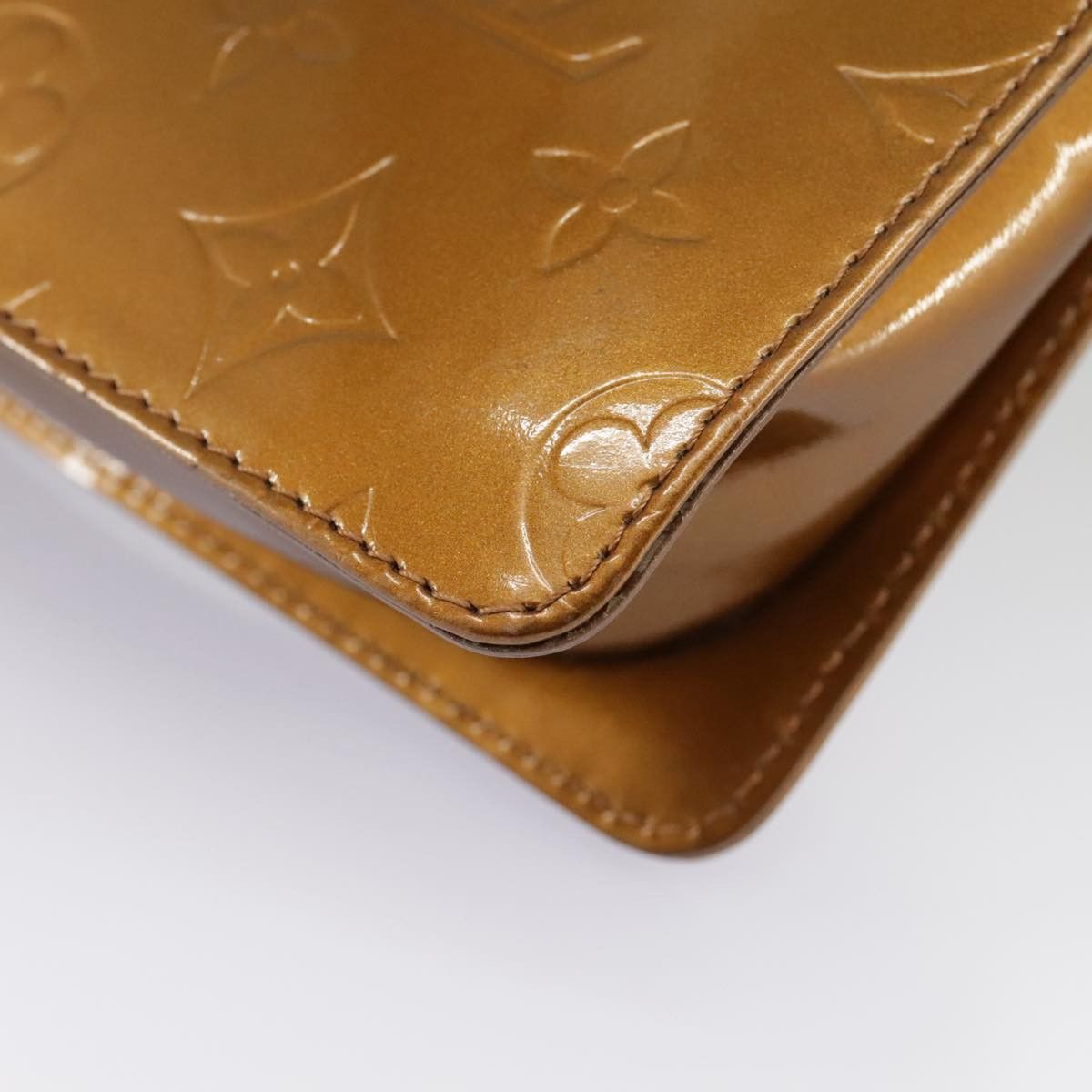 Louis Vuitton Mott Brown Patent Leather Clutch Bag (Pre-Owned) Size ONE SIZE - 8 Thumbnail