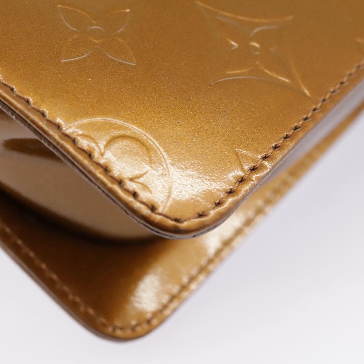 Louis Vuitton Mott Brown Patent Leather Clutch Bag (Pre-Owned) Size ONE SIZE - 7 Thumbnail