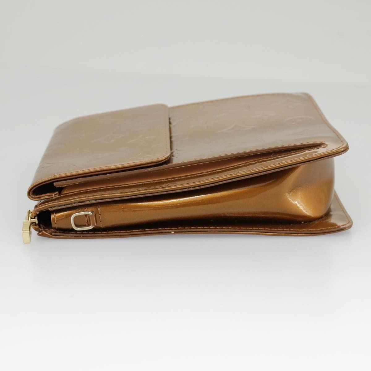 Louis Vuitton Mott Brown Patent Leather Clutch Bag (Pre-Owned) Size ONE SIZE - 3 Thumbnail