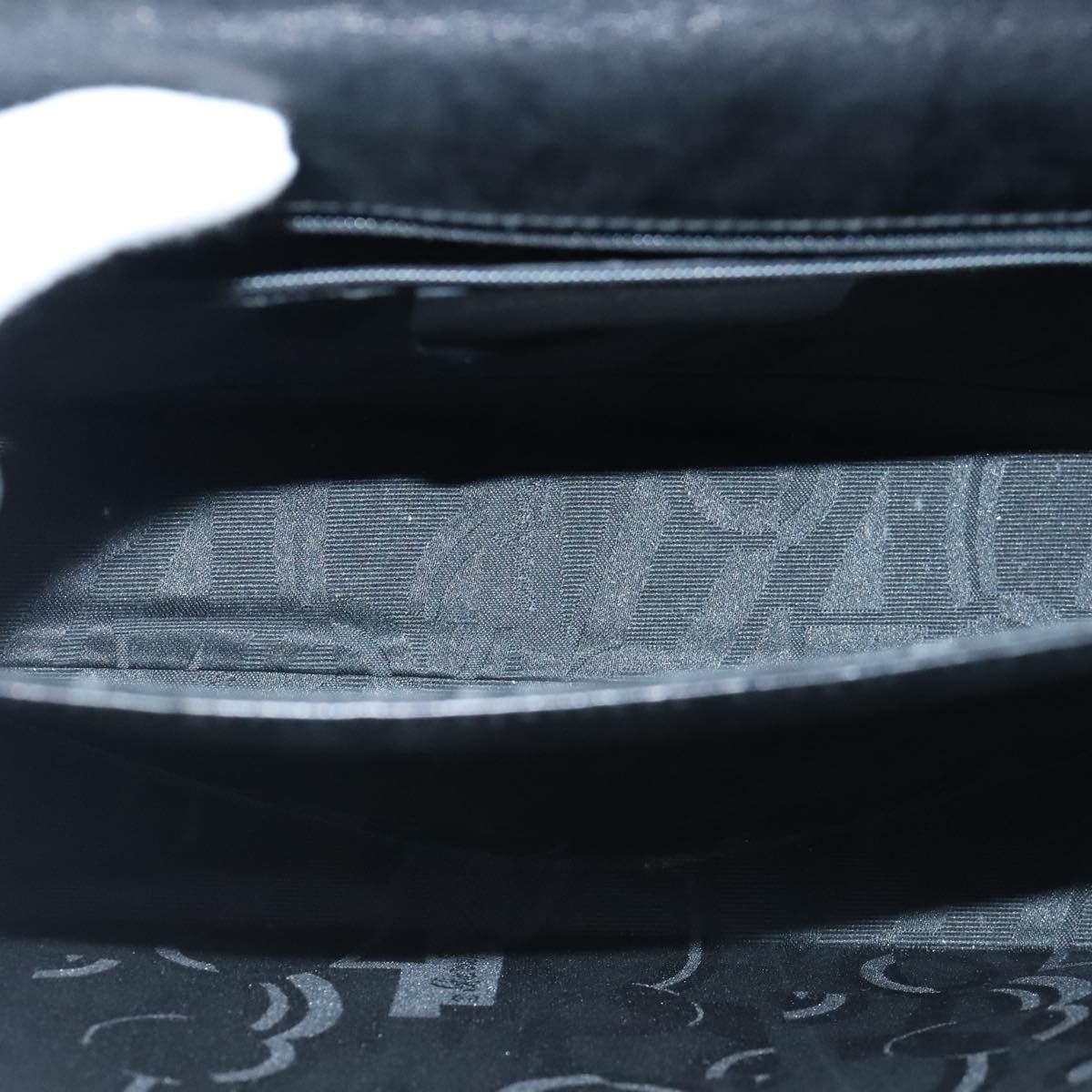 Salvatore Ferragamo Gancini Black Leather Handbag (Pre-Owned) Size ONE SIZE - 13 Thumbnail