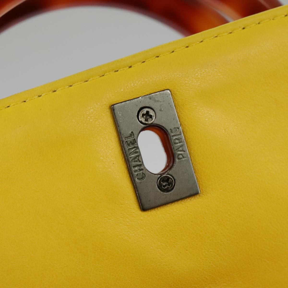 Chanel Cabas Yellow Leather Handbag (Pre-Owned) Size ONE SIZE - 14 Thumbnail