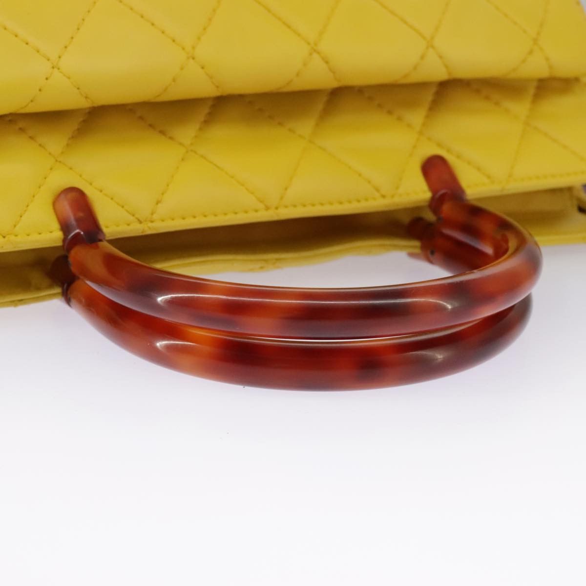 Chanel Cabas Yellow Leather Handbag (Pre-Owned) Size ONE SIZE - 5 Thumbnail