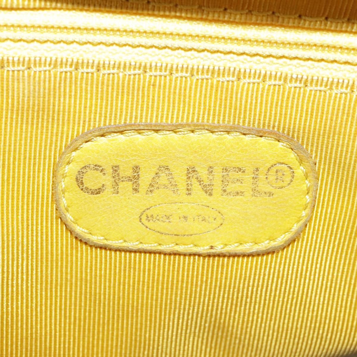 Chanel Cabas Yellow Leather Handbag (Pre-Owned) Size ONE SIZE - 19 Thumbnail