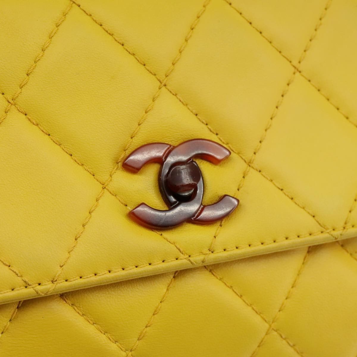 Chanel Cabas Yellow Leather Handbag (Pre-Owned) Size ONE SIZE - 13 Thumbnail