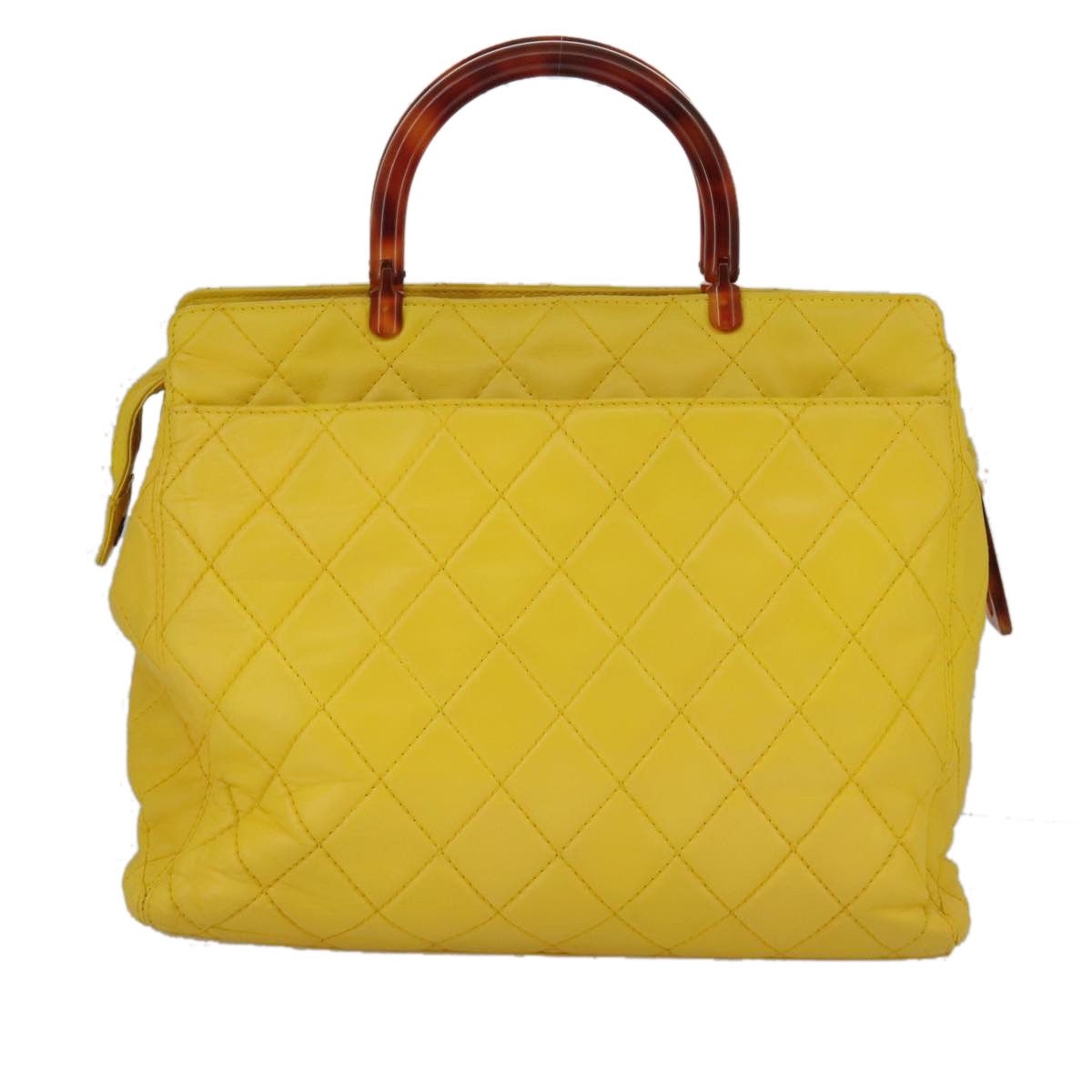 Chanel Cabas Yellow Leather Handbag (Pre-Owned) Size ONE SIZE - 2 Thumbnail