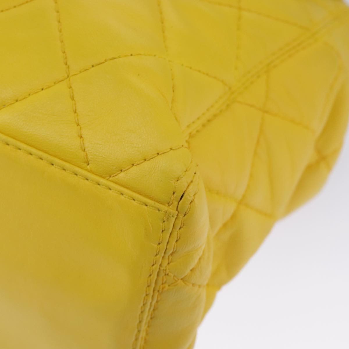 Chanel Cabas Yellow Leather Handbag (Pre-Owned) Size ONE SIZE - 7 Thumbnail