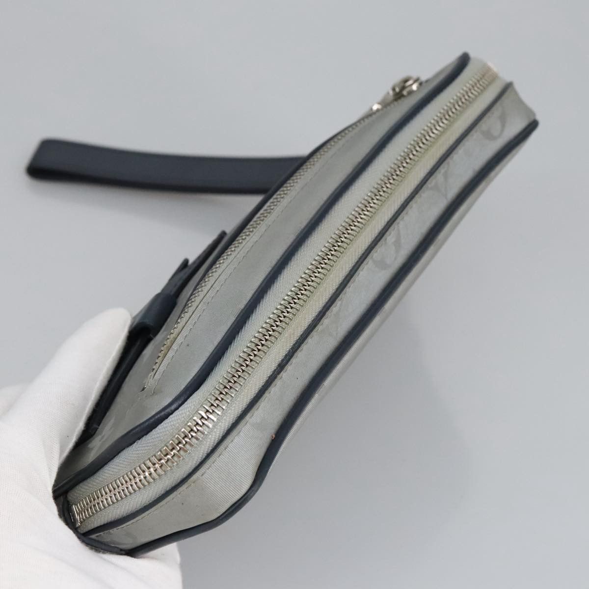 Louis Vuitton Satellite Silver Canvas Clutch Bag (Pre-Owned) Size ONE SIZE - 15 Thumbnail