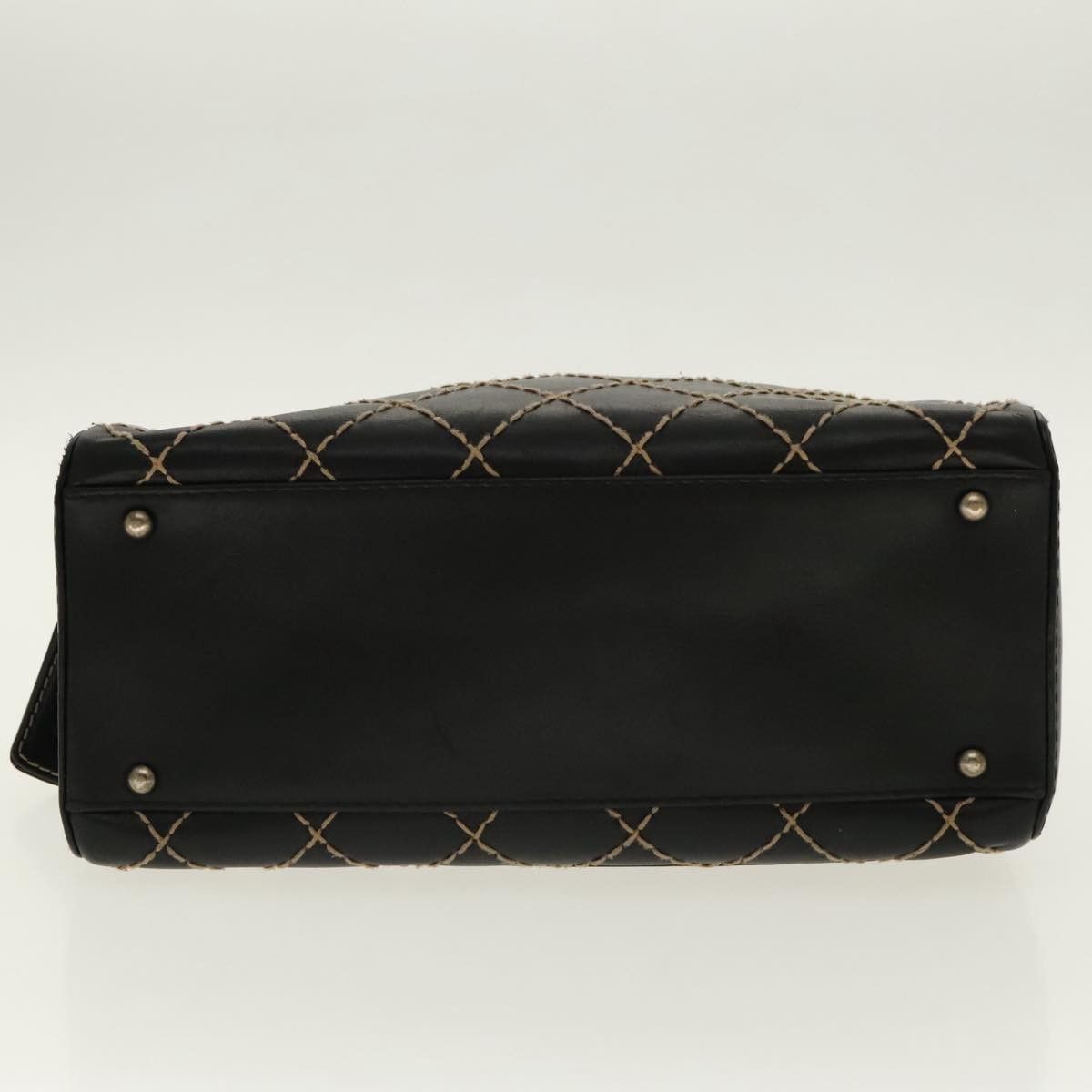 Chanel Black Leather Handbag (Pre-Owned) Size ONE SIZE - 18 Thumbnail