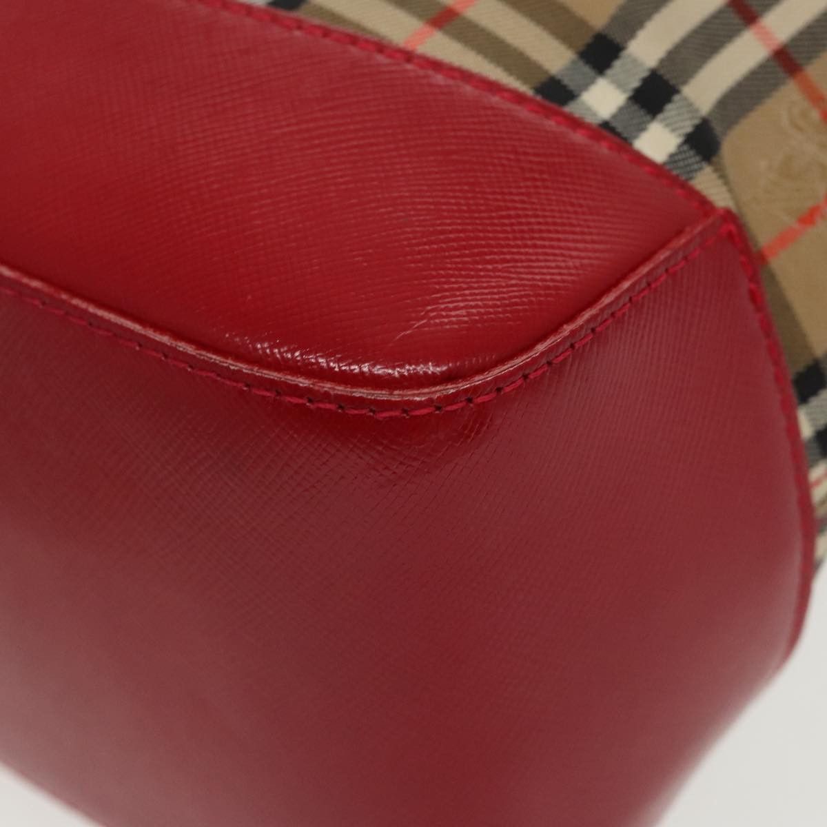 Burberry Nova Check Beige Canvas Tote Bag (Pre-Owned) Size ONE SIZE - 10 Thumbnail